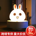 , ready-to-ship silicone rabbit night light – perfect for dorms, bedrooms, bedside ambiance, baby feeding, sleep companion, and eye protection
