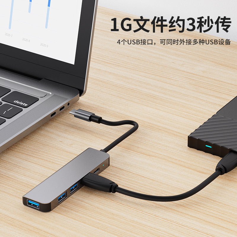 manufacturer five-in-one typec hub usb hub one-to-four notebook tablet splitter