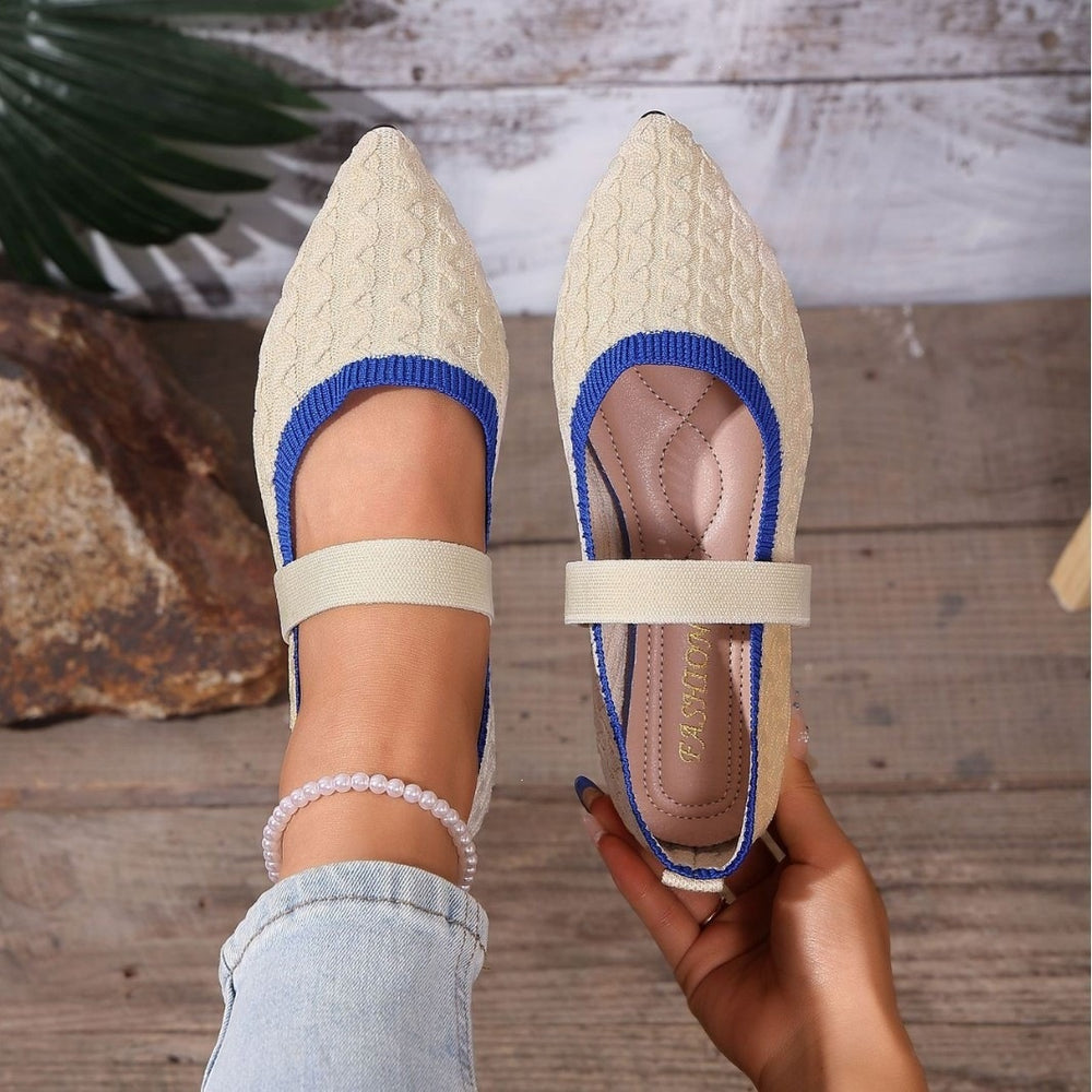 new arrival: plus-size women's flat loafers for cross-border e-commerce – flyknit fabric, fashionable round toe, breathable slip-ons – wholesale available
