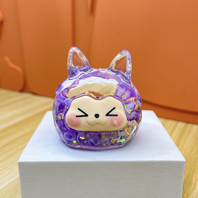 oversized three-dimensional quicksand KIKI shopping mall blind box figure desktop ornament car pendant DIY jewelry accessories