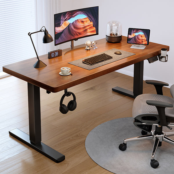 Solid wood electric lifting table can lift e-sports table intelligent computer table home learning office desk workbench