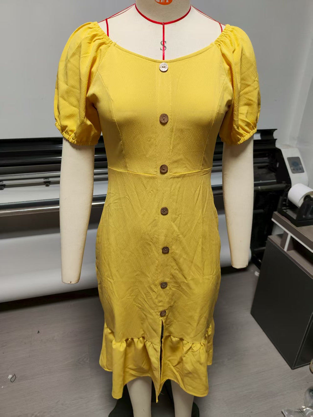 european and american spring new arrivals: solid color short sleeve maxi swing dress for  and