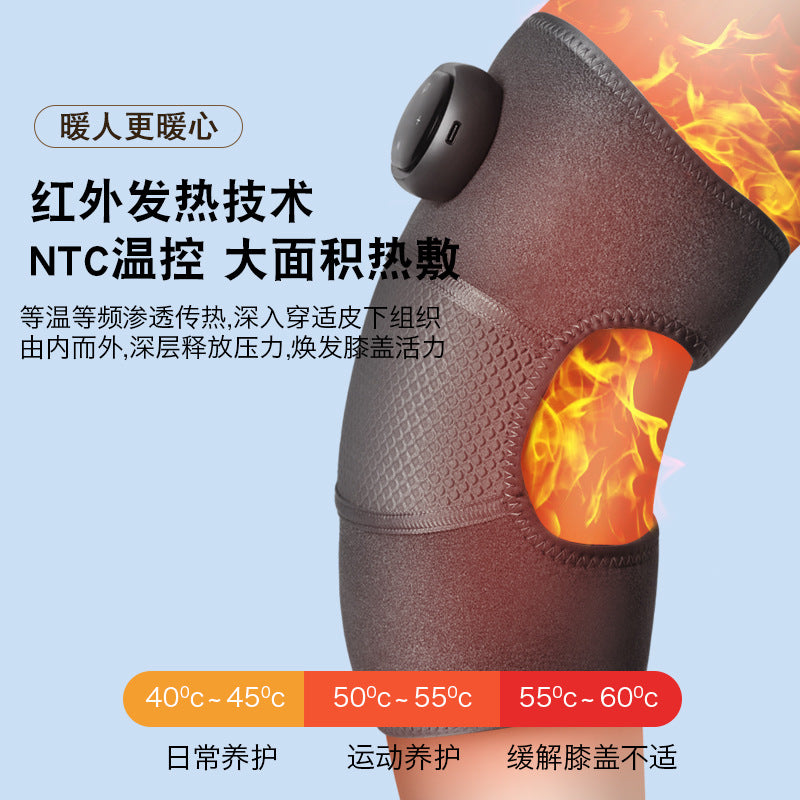 Knee massager w3 electric heating knee pad hot compress massage joint heating warm massager intelligent temperature control heating