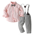 Kids' new spring collection: long-sleeve shirts, cardigans, trendy overalls, and bow ties - wholesale for export (sizes for toddlers to young children)