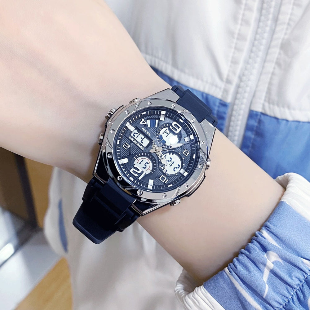 Teen girls' watch - trendy student style, middle & high school, kids' sports watch, luminous, waterproof, multifunctional electronic watch for girls
