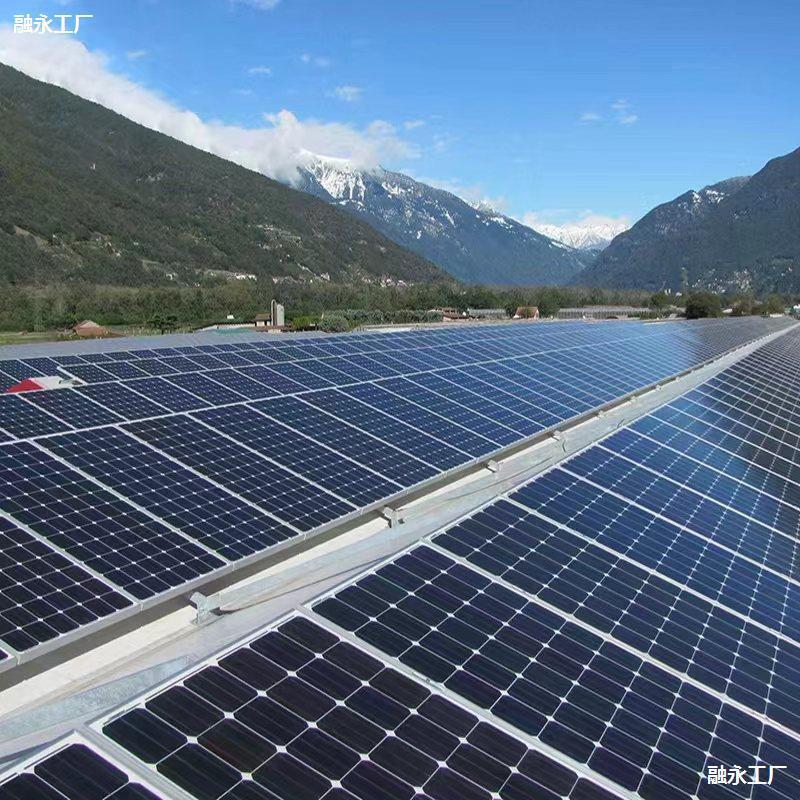 Photovoltaic (pv) panel rooftop outdoor complete solar power generation system - solar panels for home off-grid solar energy