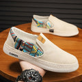 Winter old beijing cloth shoes men 2025 new arrival sports casual canvas shoes men's thousand layer bottom fisherman's slip-on