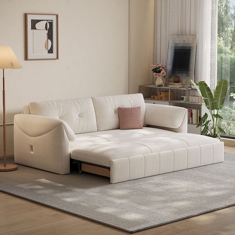 Sofa bed all-in-one dual-purpose foldable multi-functional small apartment storage straight row cream style popular bedroom sofa