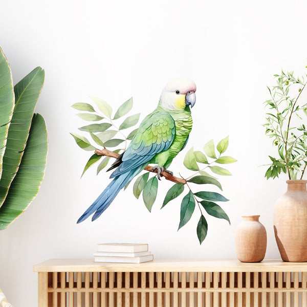 Cross-border new  home creative parrot branches beautiful wall stickers for children's room bedroom beautification stickers