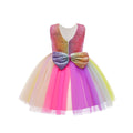 High-end and stylish princess dresses for girls, perfect for weddings, rainbow skirts, summer wear, and piano recital costumes for toddlers and young children