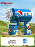 New arrival cute pet bubble gun fully automatic water-proof handheld multi-hole bubble gun gatling boys and girls toys