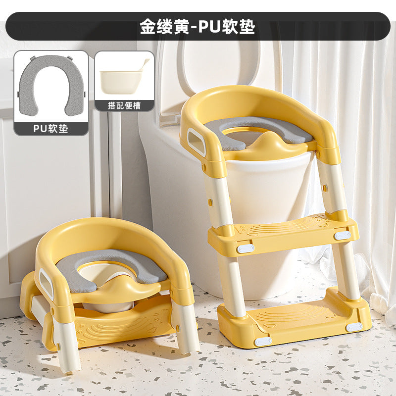 Kids toilet seat step ladder type male child female baby toilet auxiliary pad holder step stool squat toilet