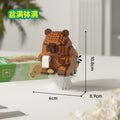 Compatible with lego children's educational toys capybara building blocks assemble toys cartoon dolls boys and girls ornaments