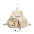 Large capacity women's casual backpack - new autumn collection, unique and versatile, perfect for students, solid color, minimalist design, commuter backpack