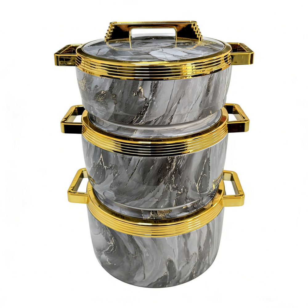 Factory direct cross-border hot selling insulated lunch box stainless steel food container insulated pot kitchen tableware new three-piece set