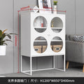 Iron sideboard storage wall storage iron cabinet kitchen living room wine cabinet modern casual tea storage drawer cabinet