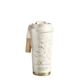 316 coffee tumbler lily of the valley thermal and cold cup for girls, good-looking straw, car double drinking cup, gift cup