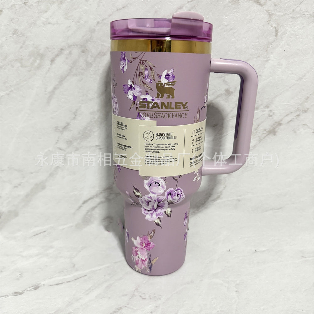 Stanley stanley 2nd generation 40oz thermos cup 304 stainless steel straw cup outdoor car cup large capacity