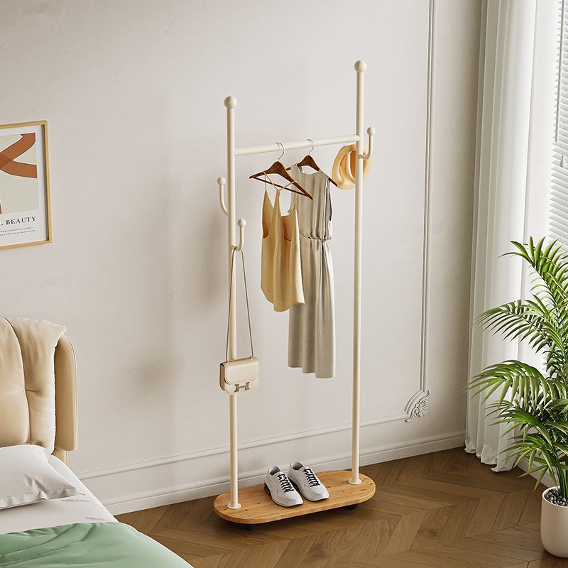 Casual clothes hanger italianaccessible luxury bedroom accessible luxury storage cream for home space floor-standing clothes coat rack shelf