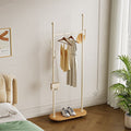 Casual clothes hanger italianaccessible luxury bedroom accessible luxury storage cream for home space floor-standing clothes coat rack shelf