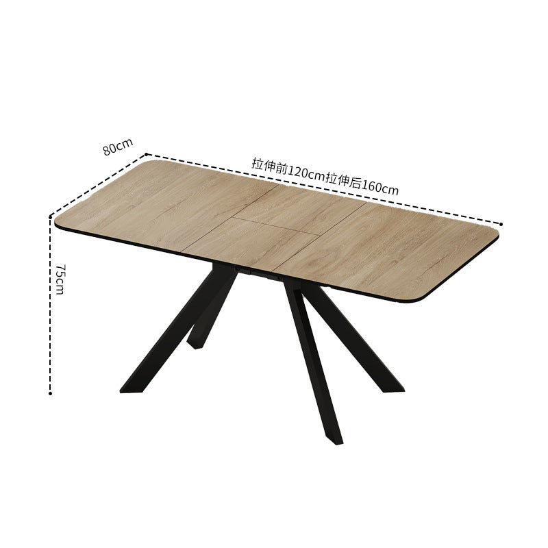 Factory direct wholesale: modern minimalist dining table - nordic style, extendable rectangular table for home and business