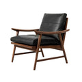 Solid wood sofa chair for home living room dining room leisure chair retro single armchair balcony lazy sofa hank chair