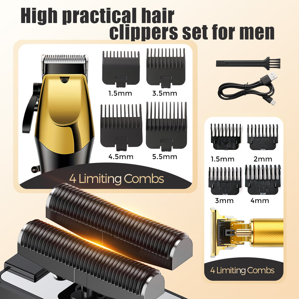 new arrival hairdressing machine suit oil head engraving digital display hairdressing clipper suit electric clipper clipper