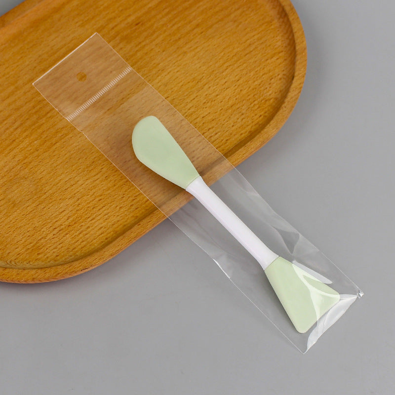 Double-ended silicone brush mask brush knife type + shovel type soft rubber head brush diy mask adjustment tool dual-purpose makeup brush
