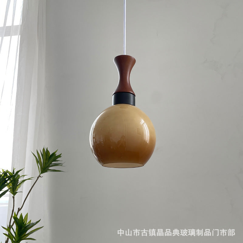 Bauhaus Bedside Chandelier Vintage Italian Space Age Lighting Restaurant Dining Table Bar Single Head Glass Light