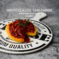 Scandinavianins flat ceramic tray, high-looking tray, western food steak plate, classy handle plate tray