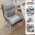 Light gray and dark gray + thick white square tube, free waist pillow