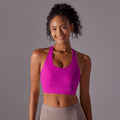 New arrivalsexy back sports intimates high-strength fixed cup yoga bra seamless back buckle bubble wrap fitness vest