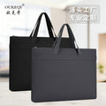 A4 oxford cloth document bag - canvas briefcase for men, student portfolio, conference bag, business document bag - custom logo available