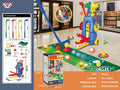 Hand-pushed kids golf set indoor and outdoor telescopic box sports toys family interactive sports simulation batch