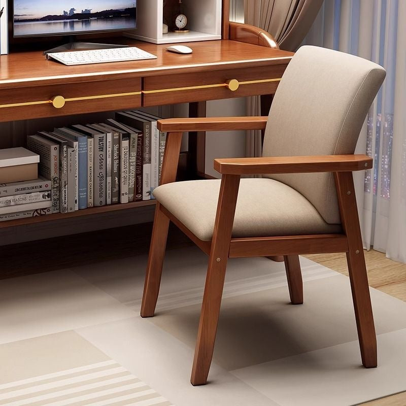 Solid wood computer chair - swivel, backrest, makeup vanity chair, office sofa chair, office chair - perfect for girls' bedrooms