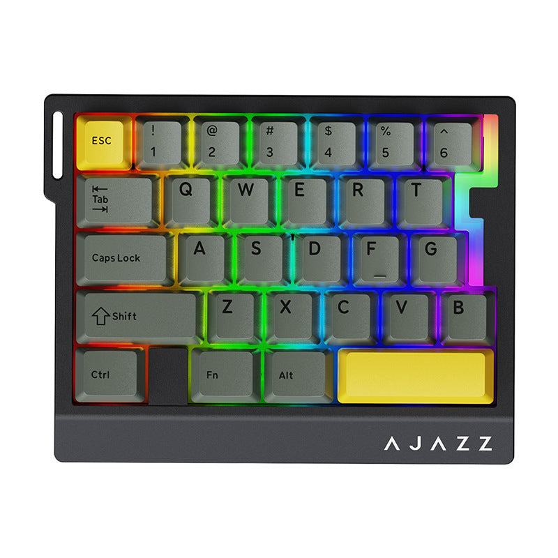 Ajazz ak029 magnetic axis one-handed keyboard hifi edition wired 29-key gaming magnetic axis keyboard rgb cross-border