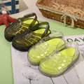 New eco-friendly crystal material eva clogs for boys and girls, jelly sandals and slippers, non-slip thick sole, comfortable wholesale