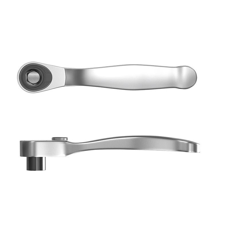 Mini ratchet small flying wrench two-way positive and negative quick dual-purpose screwdriver cross-bit set suit