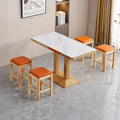 Commercial slate dining table theme restaurant barbecue shop snack shop restaurant ramen solid wood stool slate dining table casual style