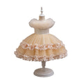 Girls' summer formal dress - european & american style flower girl wedding dress, princess tutu, children's host, piano performance dress