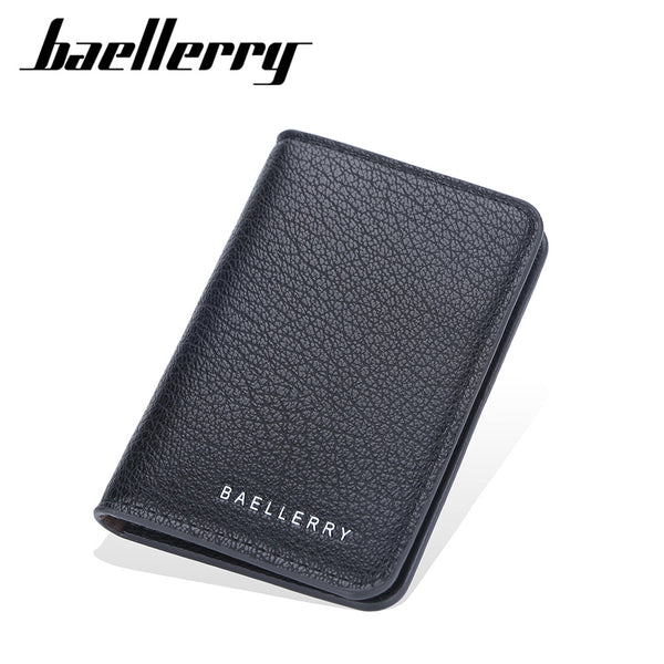 Wallet,  multi-functional men's card bag, lychee pattern, multi-card position, simple thin card bag, card holder, wallet men