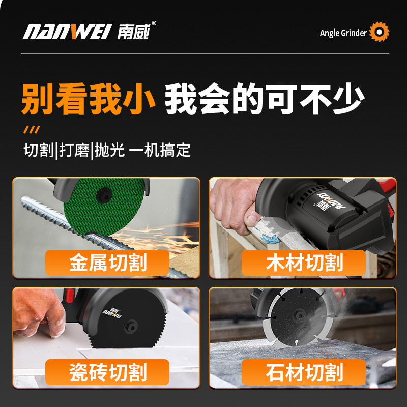 Wholesale nanwei brushless small eagle saw multi-purpose polishing and seam clearing lithium electric small mini angle grinder rechargeable cutting