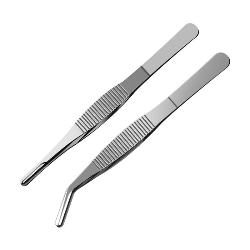304 stainless steel tweezers thickened round elbow dressing tweezers fish tank aquatic plant tool repair clip