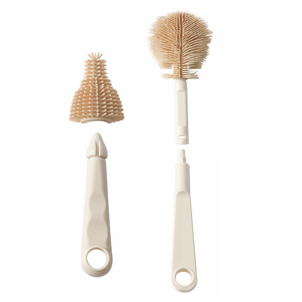 silicone bottle brush portable detachable bottle brush suit baby bottle cleaning brush maternity and baby products
