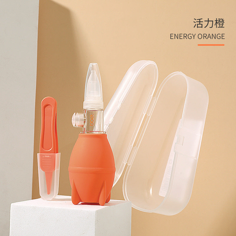 Bao hui baby nasal aspirator - gentle nose cleaner for newborns and infants - relieves nasal congestion and removes booger