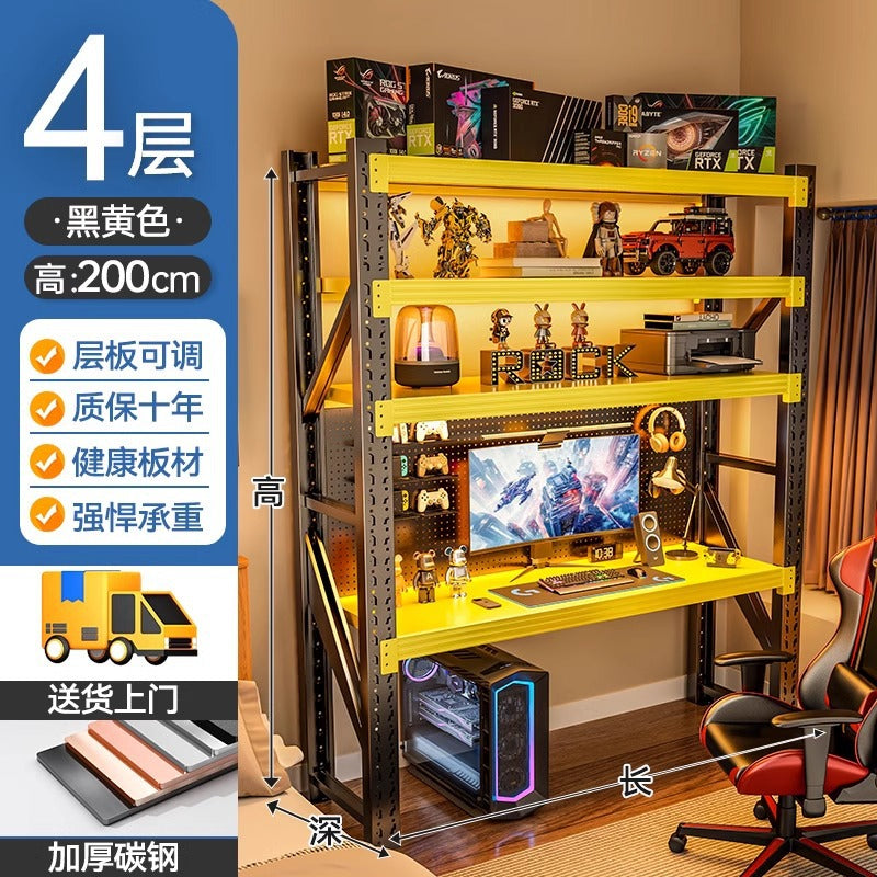 Computer desk desktop simple shelf e-sports table diy multi-layer storage rack storage rack for home desk storage rack