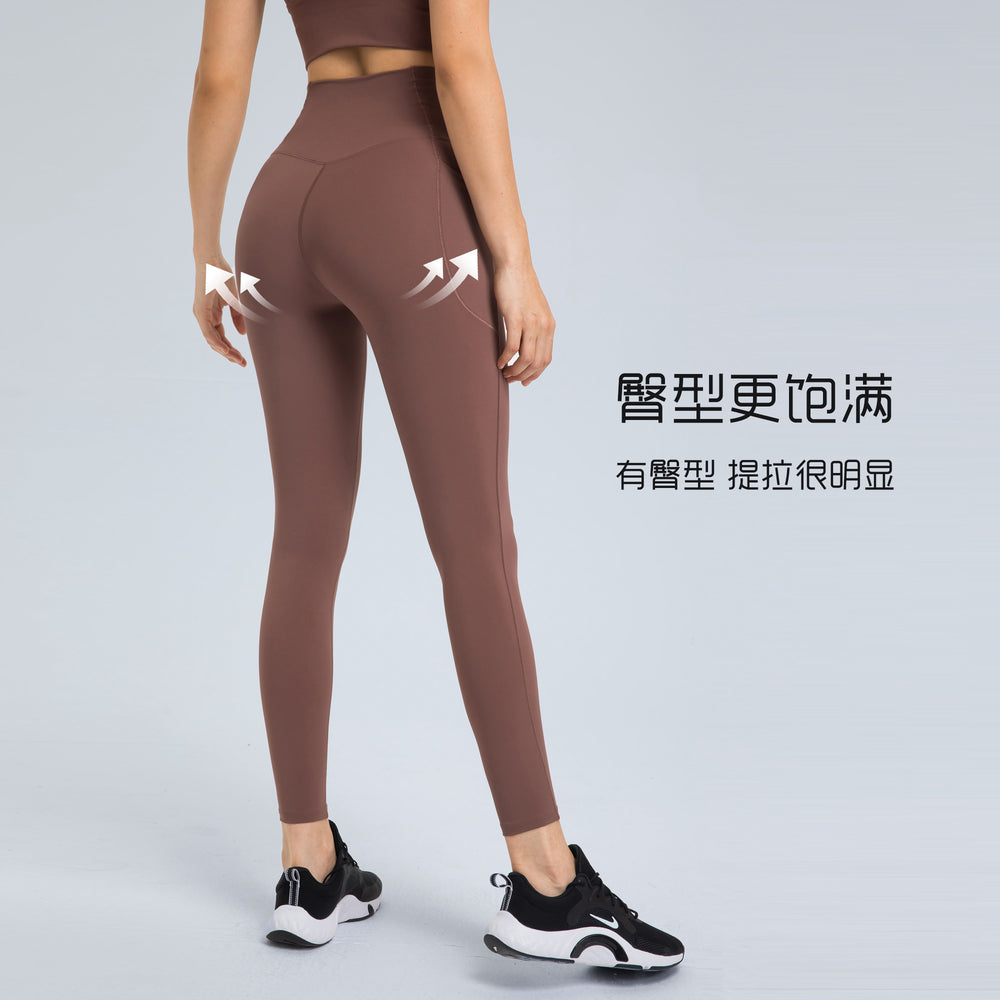 European and american new style criss-cross waistband women's sports leggings - seamless, high-stretch, butt-lifting, cropped yoga pants dl199