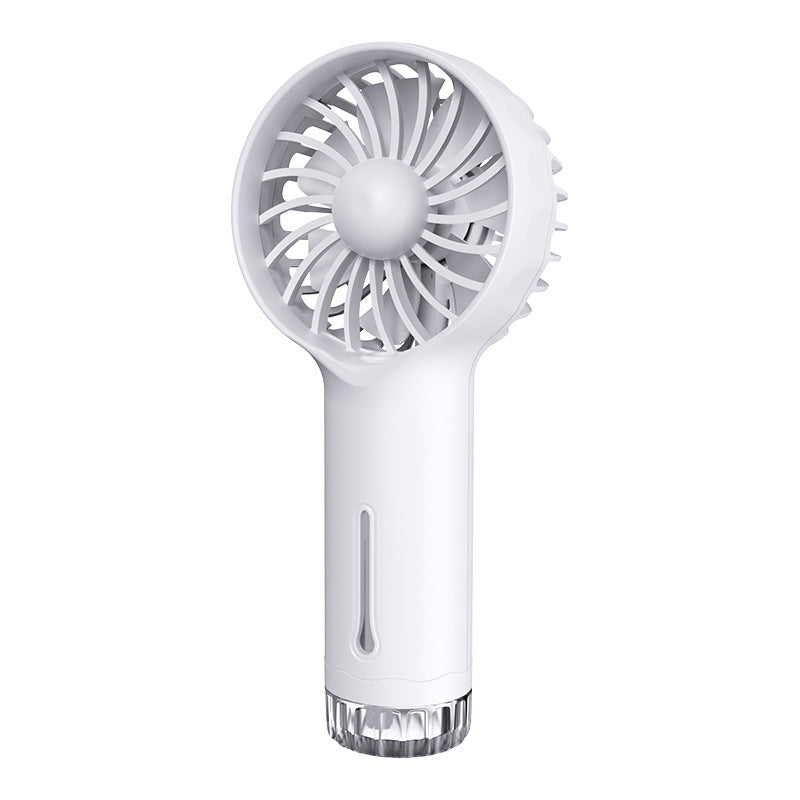new arrival: outdoor handheld spray fan - multifunctional portable rechargeable humidifying mini fan gift