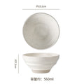 Japanese-style stoneware rice bowl ceramic soup bowl unique creative tableware household dinner bowl retro dessert & salad bowl