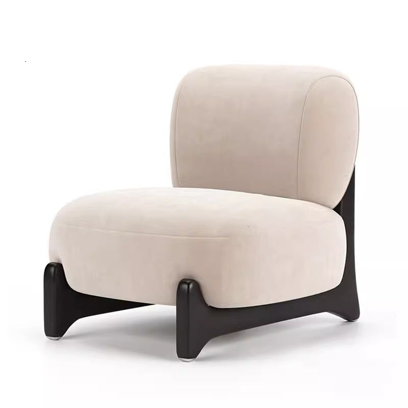 Solid wood sofa chair normcore cashmere single lazy lounge chair japanese style small apartment casual sofa seat small apartment